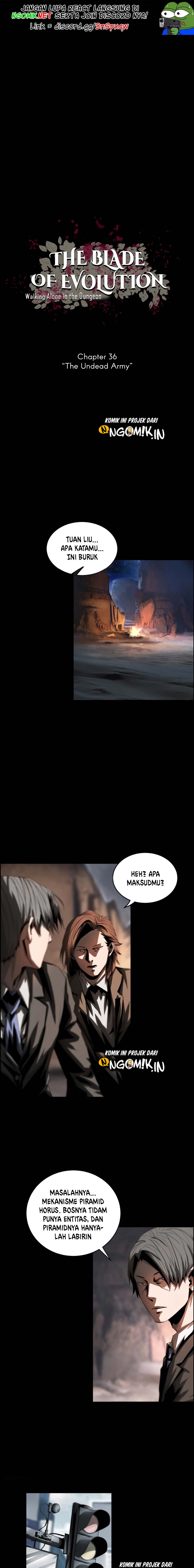 The Blade of Evolution – Walking Alone in the Dungeon Chapter 36 Bahasa Indonesia